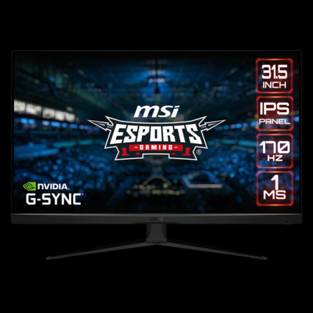Gaming Monitor MSI G321Q Flat 31.5" IPS 2560x1440 2K 170Hz, 1ms Display Colors 1.07B HDR Ready, adjustable Black / 3 Years Warranty