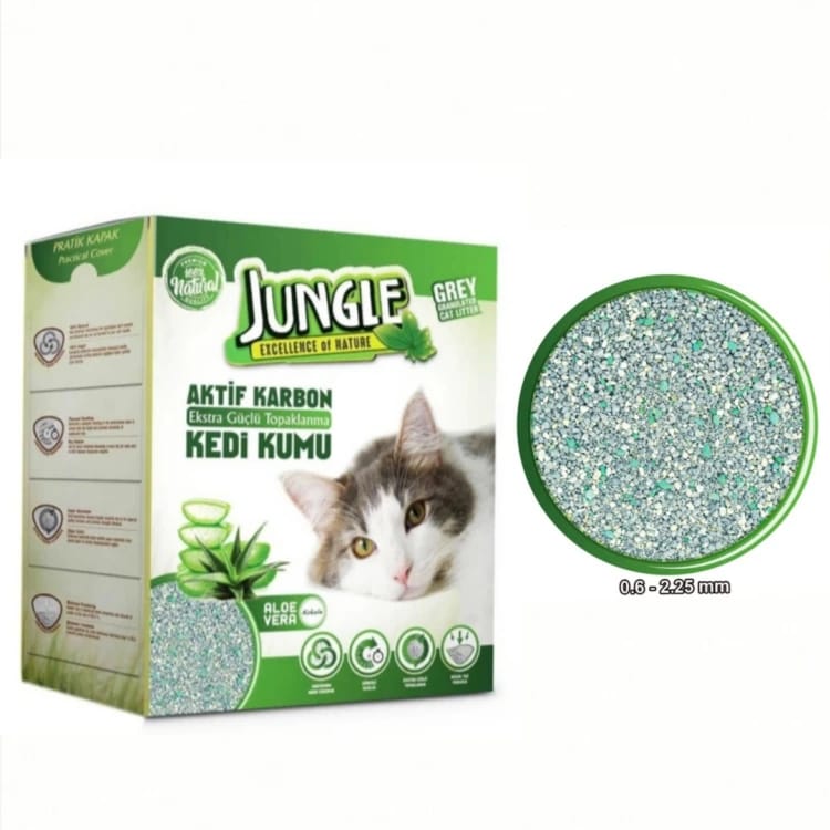 Active Carbon Cat Litter with Aloe Vera Scent, 6L