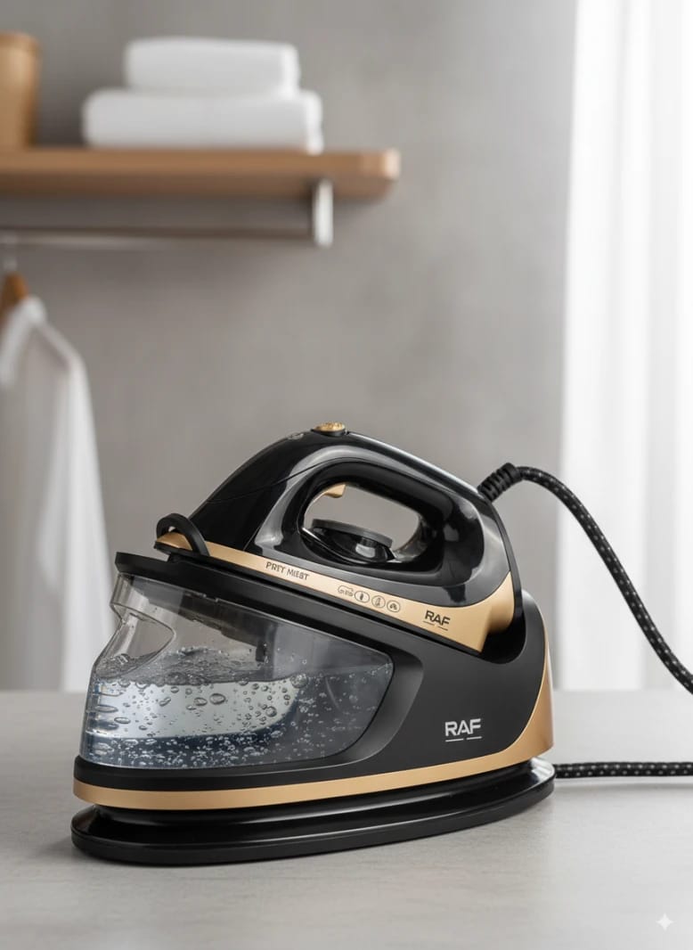 RAF Electric Steam Iron for Optimal Superior Use, Carefully Designed with Modern Features for Style Enthusiasts