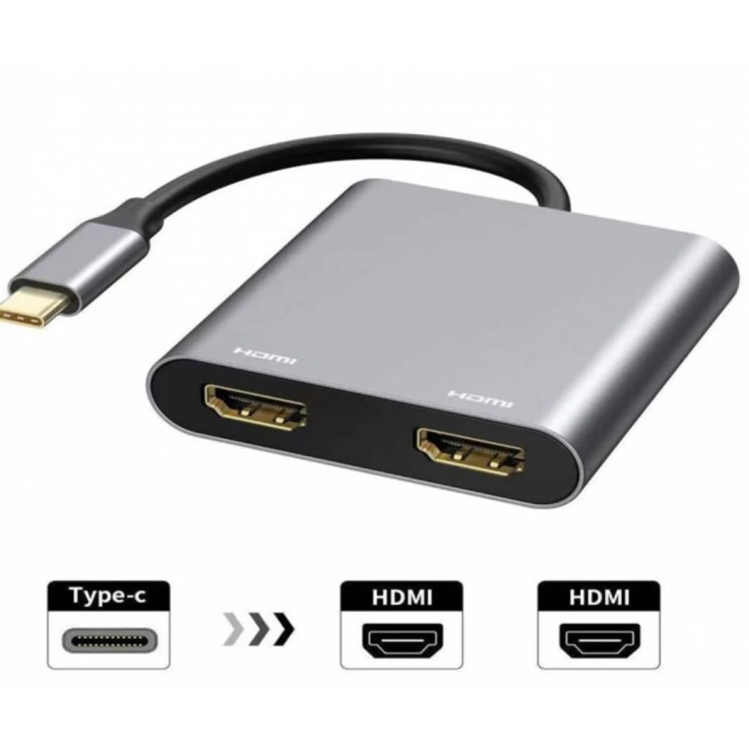 USB C to HDMI Adapter 4K @ 60Hz, USB C to HDMI Adapter, USB Type-C to HDMI Converter for MacBook Pro/Air, Pad Pro/Air, Galaxy S20/10 and More