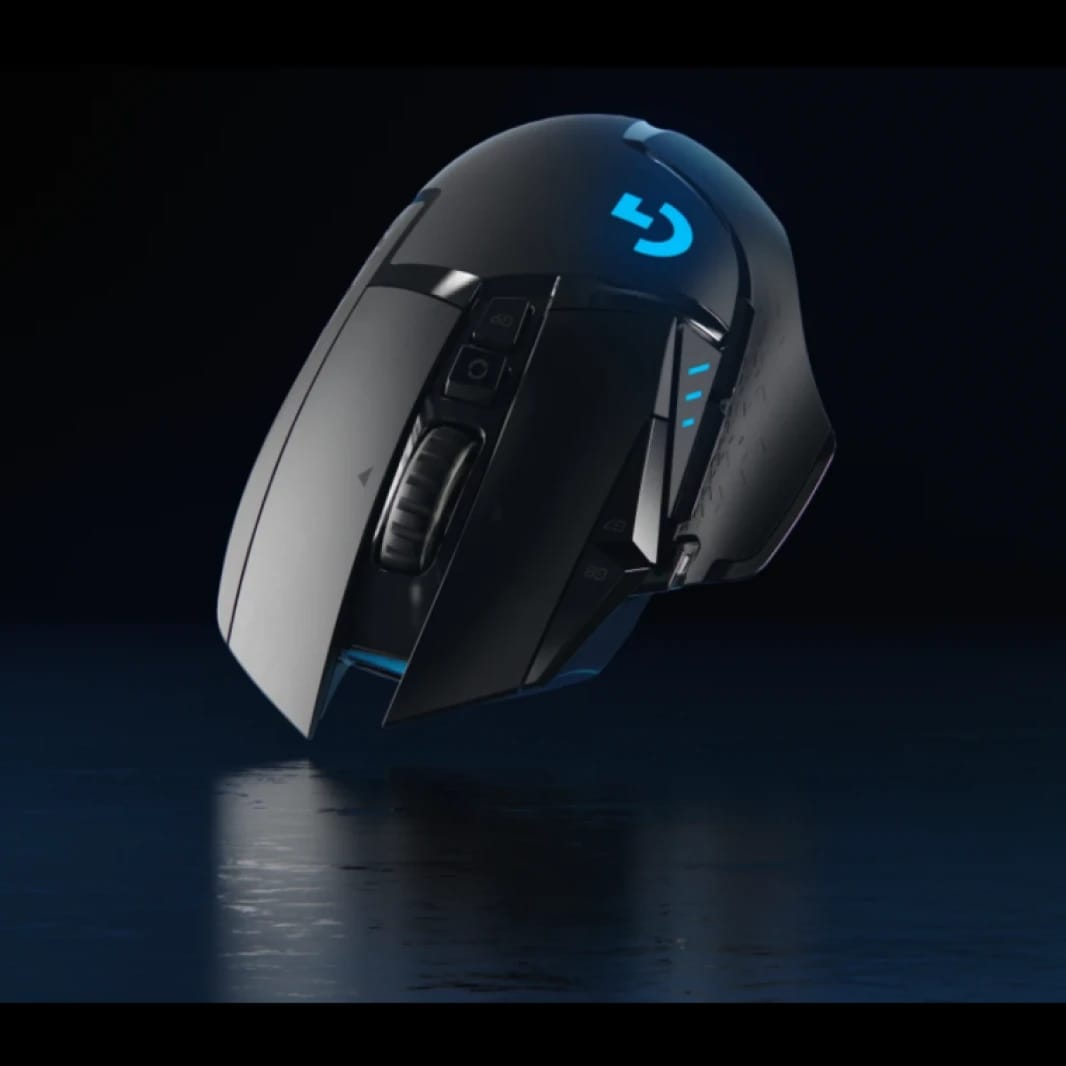 Logitech G502 Lightspeed Wireless Gaming Mouse with Hero 25K Sensor, PowerPlay Compatible, Tunable Weights and Lightsync RGB - Black