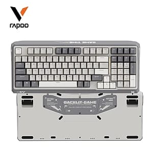 RAPOO V750PRO ESPORTS MECHANICAL GAMING KEYBOARD, Waterproof and Dustproof IP68 Grade resistance with the new optical responsive switch, tactile and linear switches, compact 98 keys design