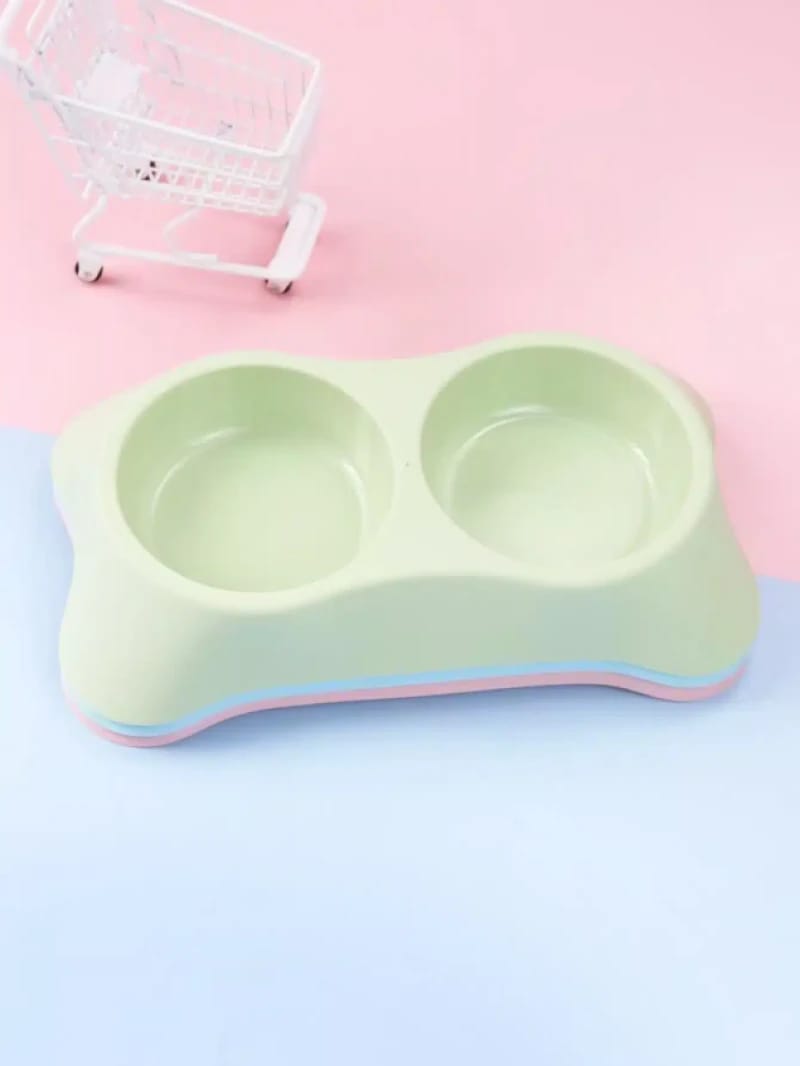 Double Food and Water Bowl for Cats and Small Pets