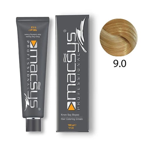 Macsys Intense Natural Extra Light Blonde 9.0 Permanent Hair Color Cream, 100 ml