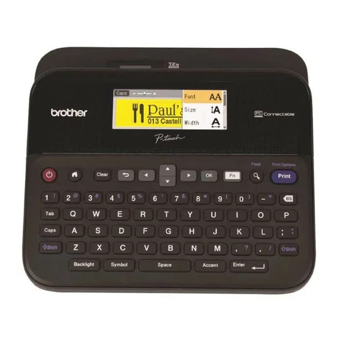 طابعة الملصقات المكتبية Brother P-touch PT-D600VP