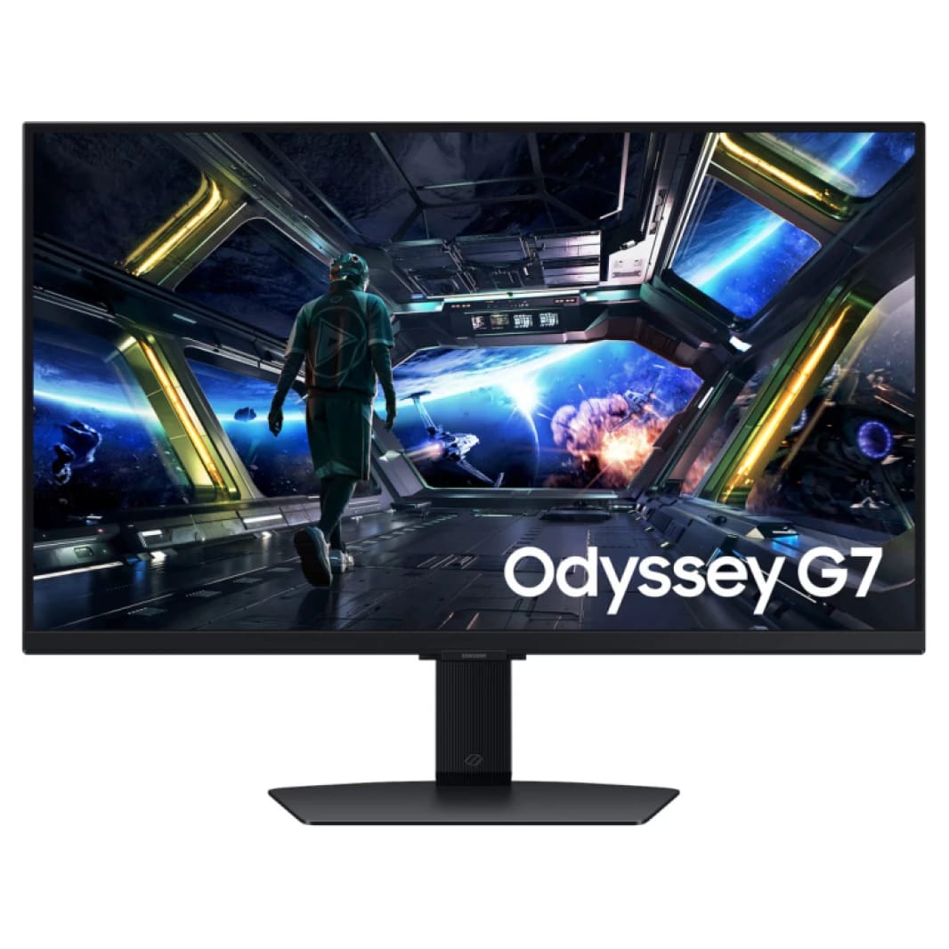 شاشة ألعاب سامسونج Odyssey G7 G70D مقاس 32 بوصة بدقة 4K ومعدل تحديث 144 هرتز وزمن استجابة 1 مللي ثانية