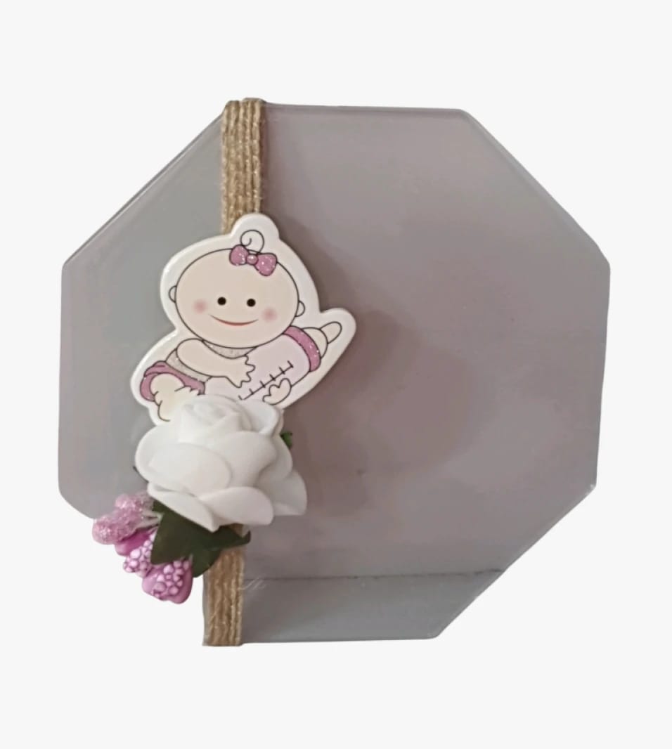 Newborn Baby Gift Set with Baby Figure and Flower Prints for Little Princesses - Unique Keepsakes for Kids