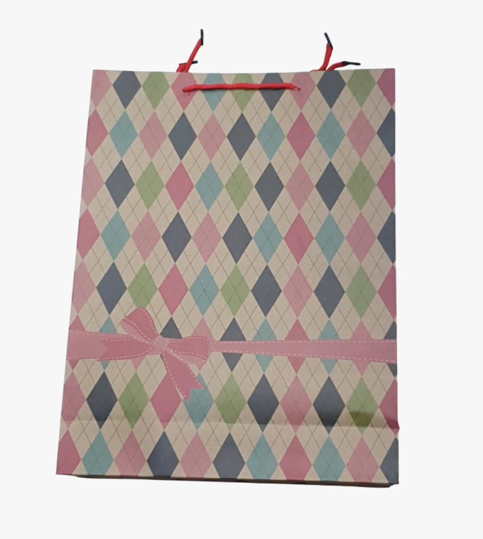 Stunning Gift Bag from Gamah with Colorful Geometric Pattern and Stylish Handle for All Happy and Joyous Occasions