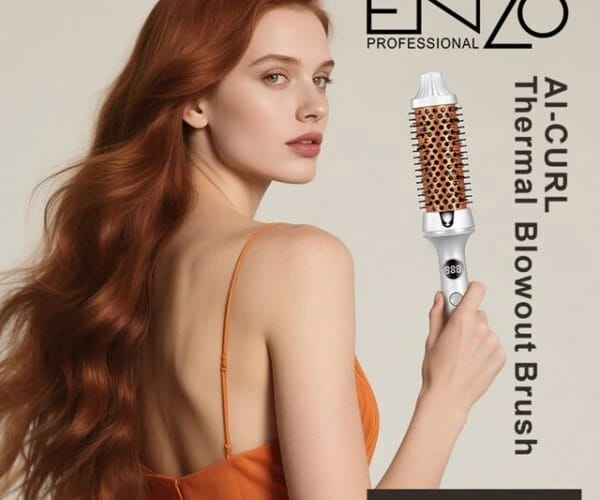ENZO Glam Round Brush – The Perfect Solution for Smooth and Curly Hair