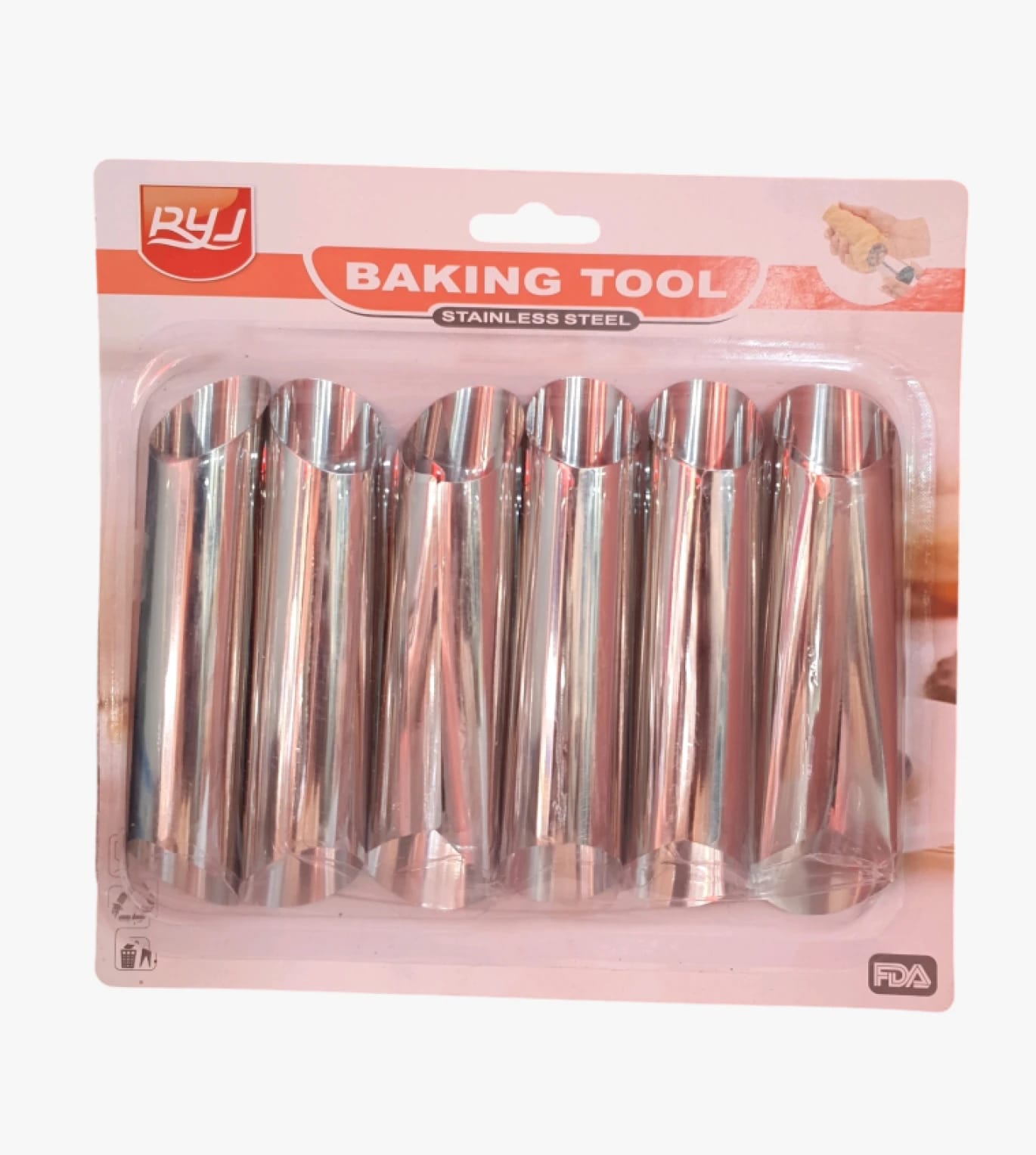 RYJ Baking Tool for Perfect Pastry Rolling, Stainless Steel Design for Dessert Enthusiasts