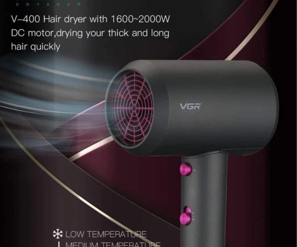 سشوار VGR بقوة 1800 واط V-400