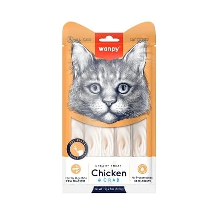 Wanpy Creamy Treats with Chicken & Crab Flavor 70g