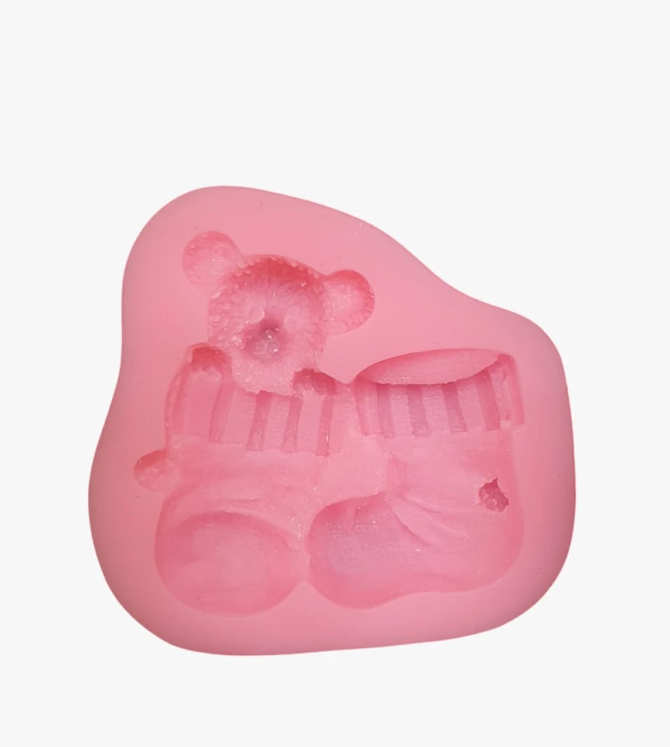 Creative Crafts Silicone Mold for Making Wax, Plaster, and Soap with Cute Bear Design for Kids and Gift-Making