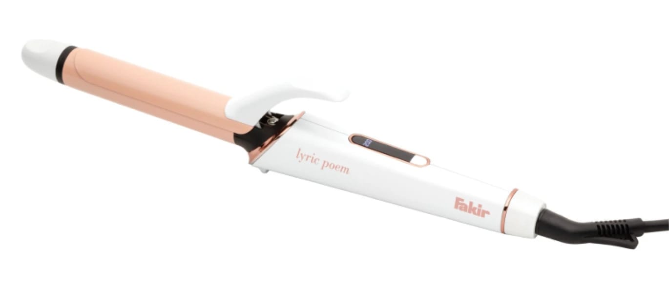 Fakir Hair Curler, 25mm Ceramic Barrel, 200°C - White & Rose