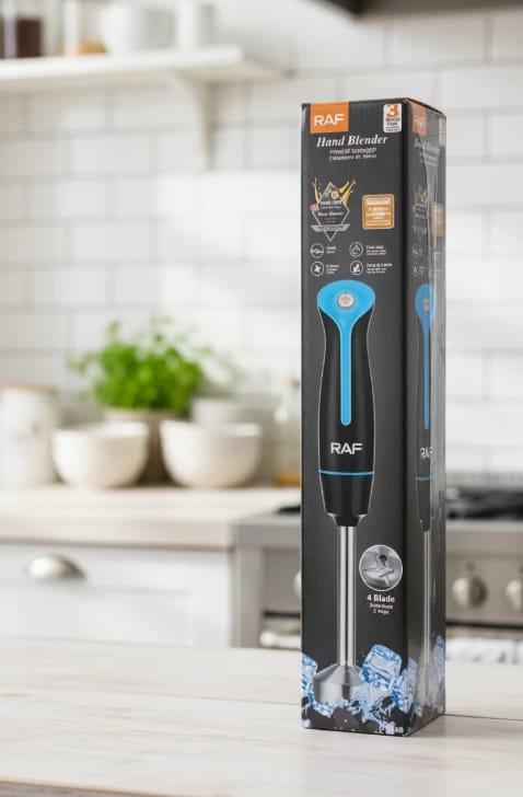 RAF Hand Blender Stylish and Modern Design for Kitchen Enthusiasts and Chefs Seeking Efficiency and Comfort