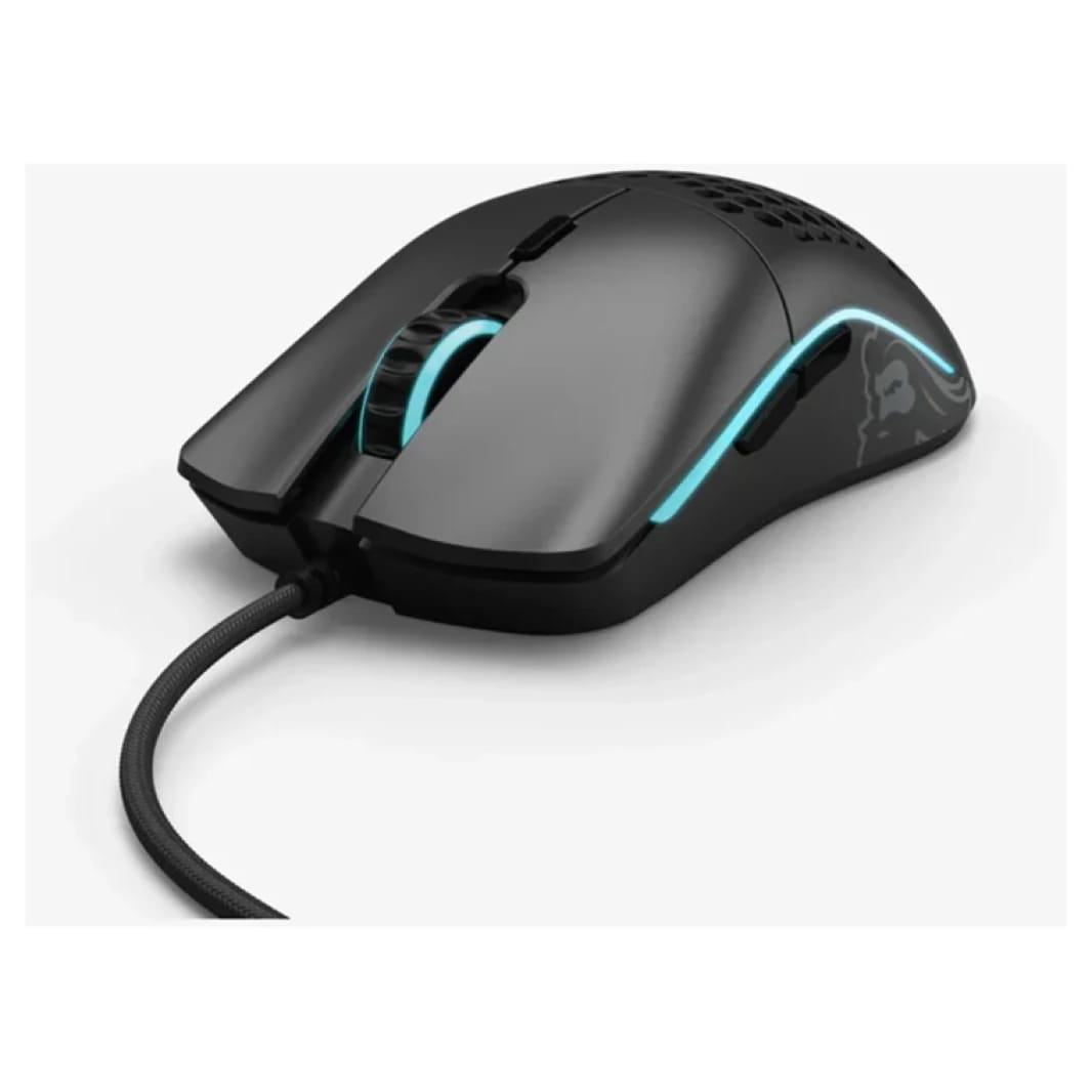 ماوس الألعاب السلكي Glorious Model O Minus - خفيف الوزن للغاية 58 جرام، 12,000 DPI، إضاءة RGB، هيكل خلية النحل