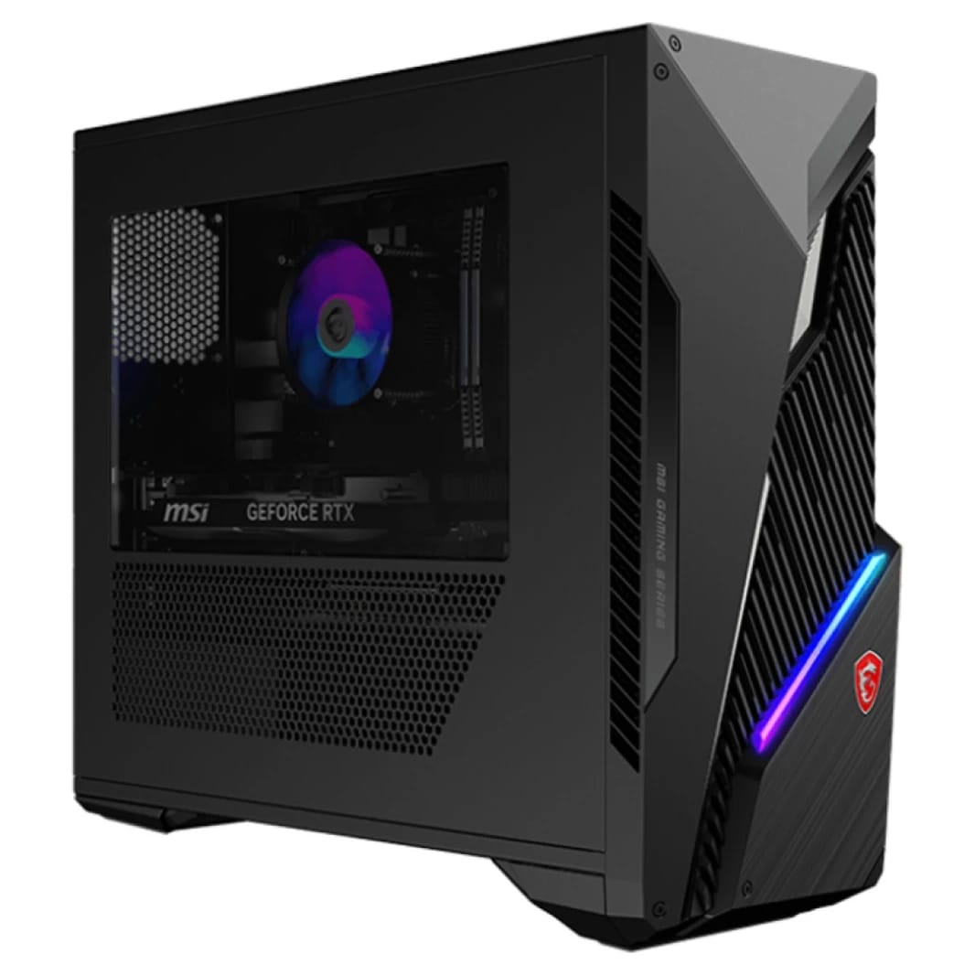 كمبيوتر مكتبي للألعاب MSI MAG Infinite S3 - معالج Intel Core i7-14700F، بطاقة NVIDIA RTX 4060، ذاكرة 16 جيجابايت DDR5، تخزين 1 تيرابايت SSD، واي فاي 6E، ويندوز 11 هوم، ضمان لمدة عامين