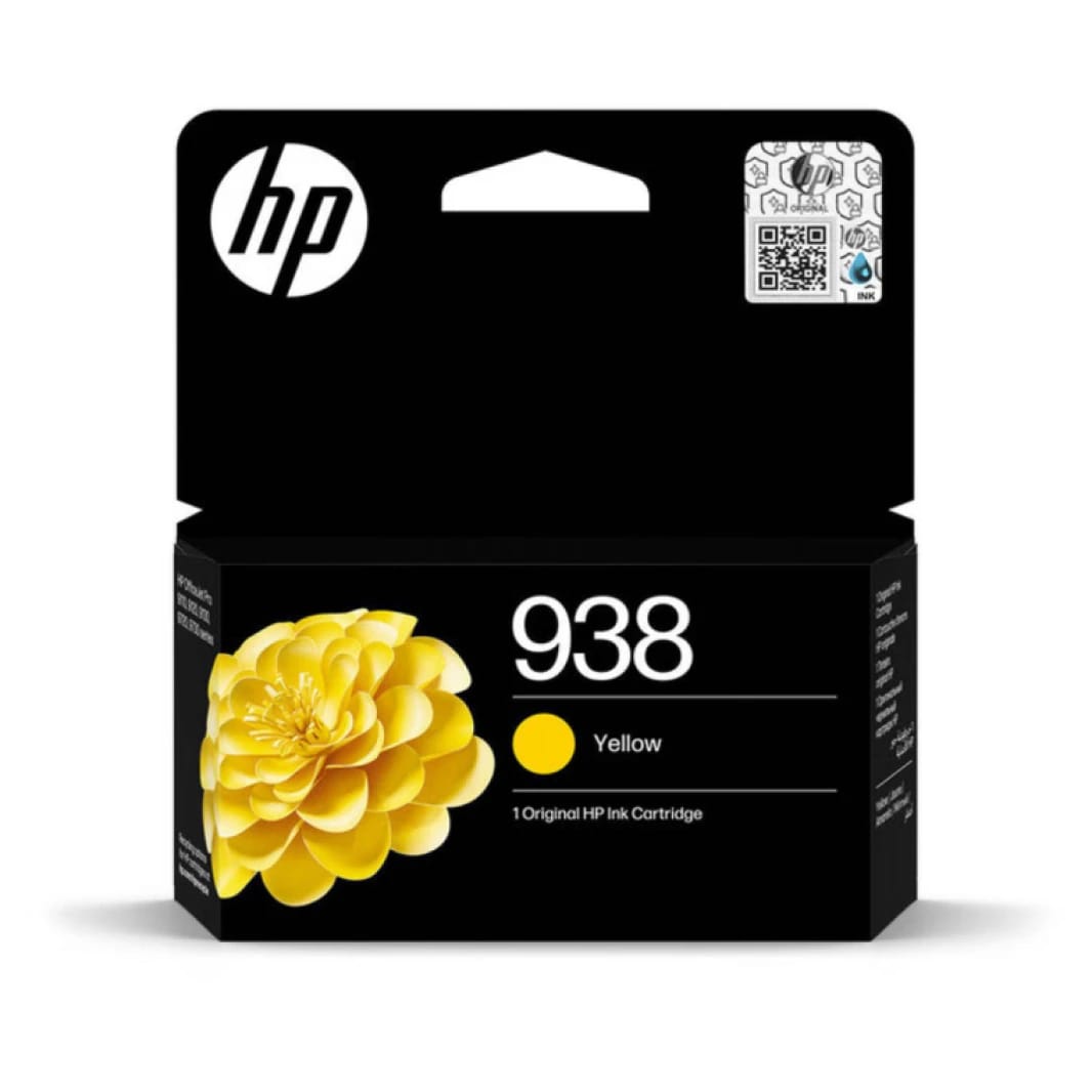 خرطوشة حبر أصلية HP 938 باللون الأصفر (4S6X7PE)