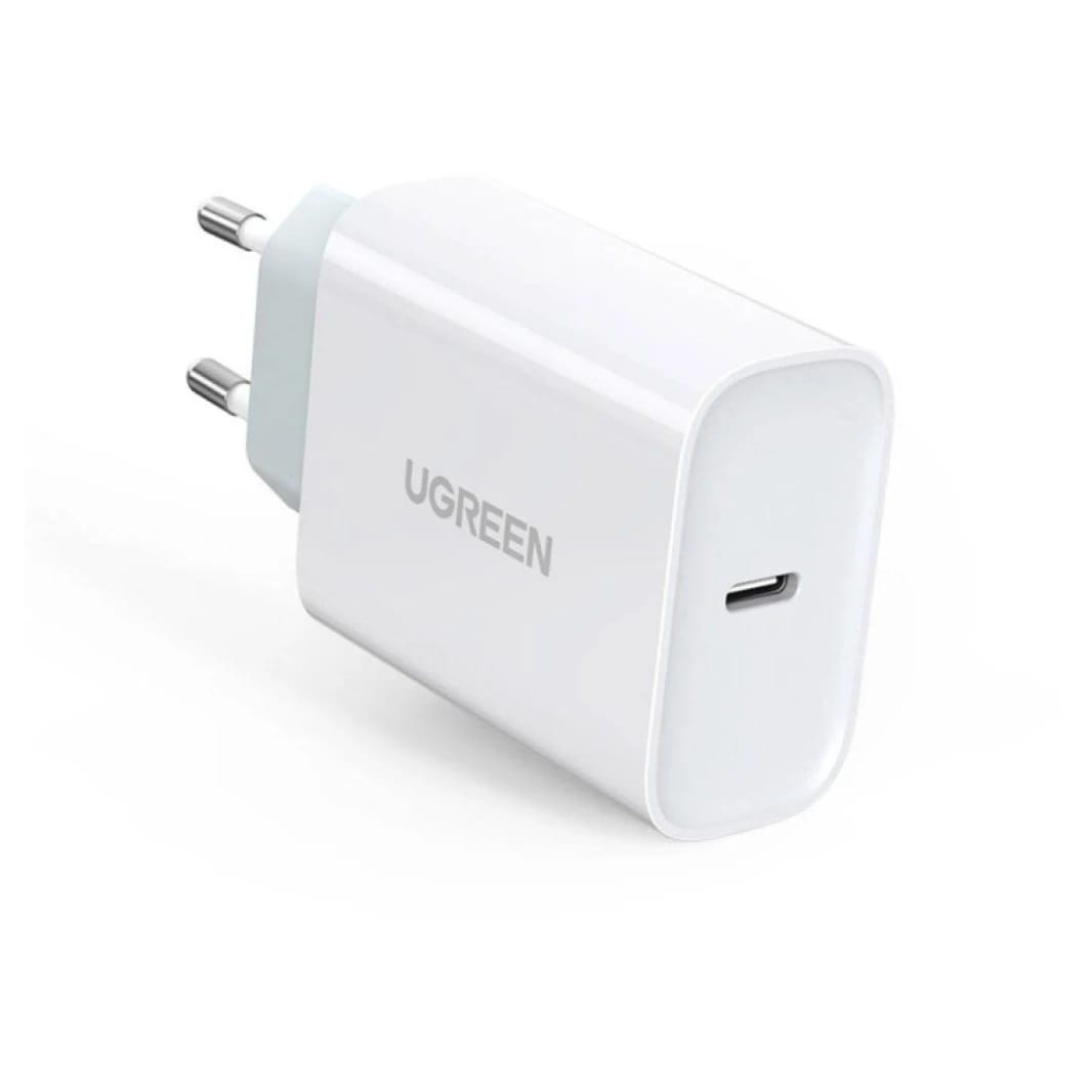 شاحن UGREEN 70161 سريع 30 واط بمنفذ USB-C يدعم Power Delivery و Quick Charge 4.0