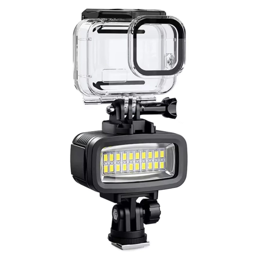 إضاءة LED مقاومة للماء للغوص تحت الماء لكاميرا GoPro