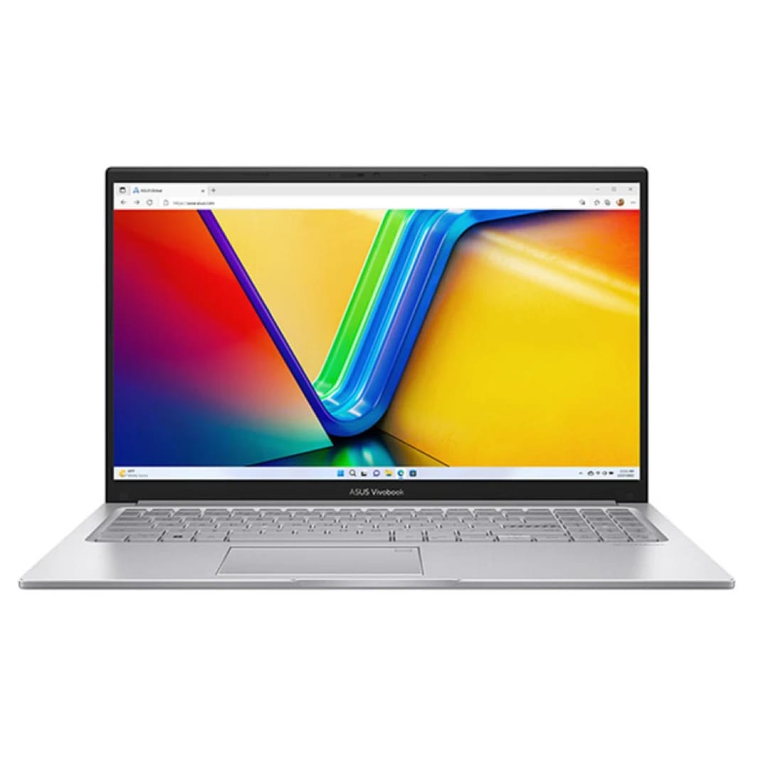 لابتوب اسوس فيفوبوك 15 (X1504VA) | معالج إنتل كور i7-1355U، ذاكرة 16 جيجابايت DDR4 (مخصصة)، وسيط تخزين 512 جيجابايت SSD | الجيل الثالث عشر - فضي رائع