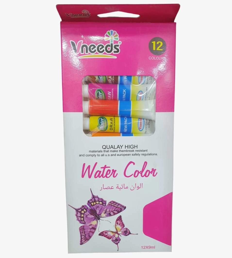 Vneeds Watercolor Set for Kids and Artists Featuring Unique Butterfly Design, High Quality