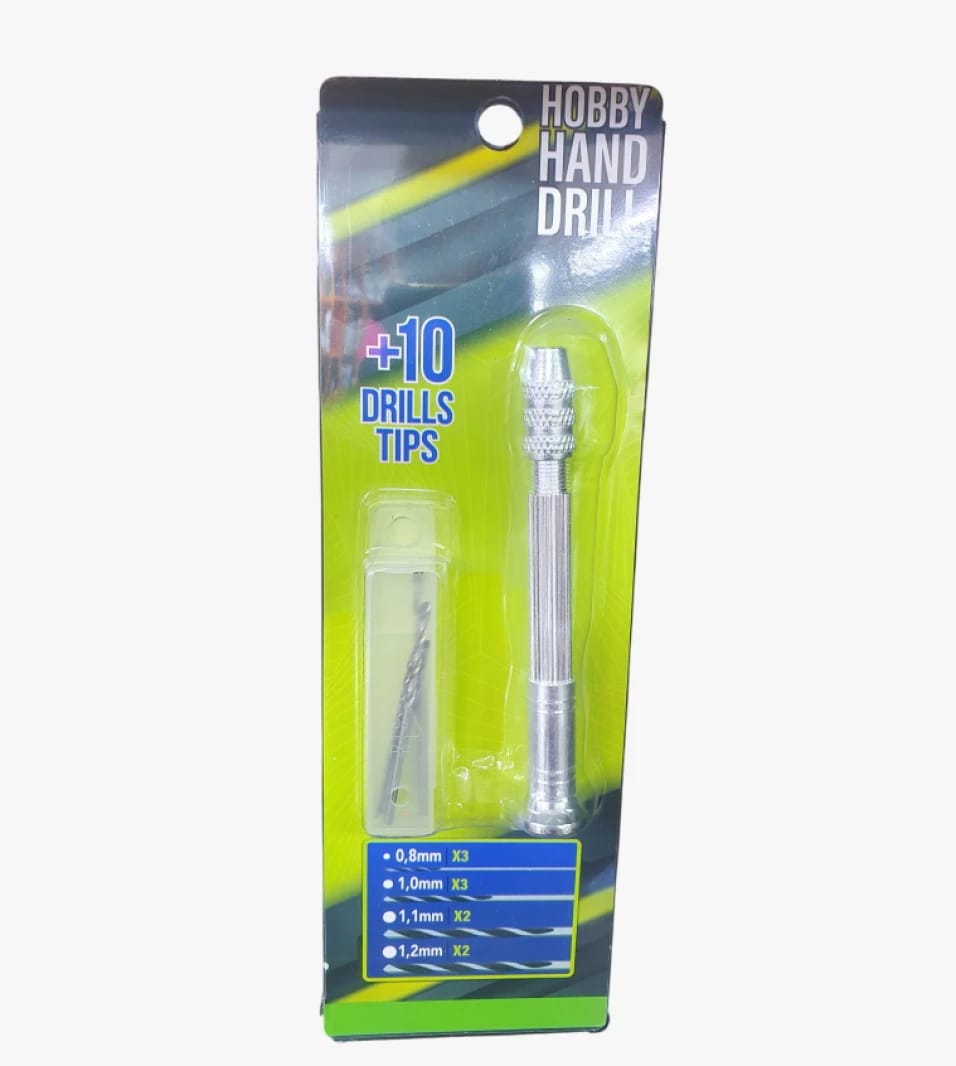 Aluminum Hobby Hand Drill with Swivel Head for Model Makers and Hobbyists, Precision Drill Set