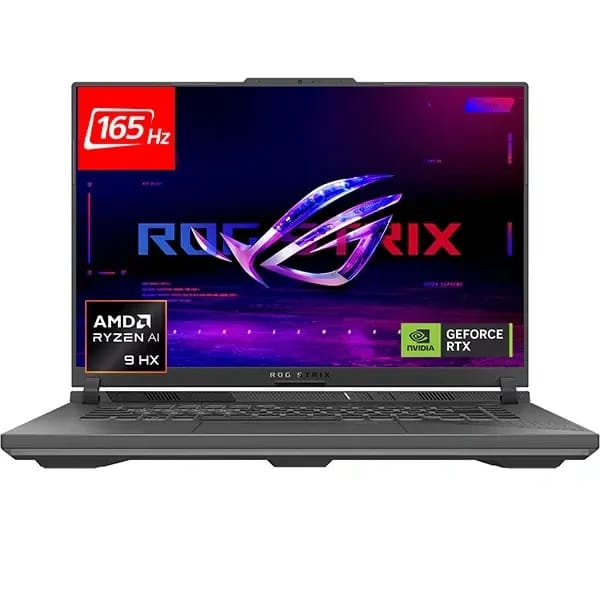 لابتوب الألعاب Asus ROG Strix G16 (2025) G614PR - معالج AMD Ryzen 9 8940HX - كرت شاشة NVIDIA RTX 5070 Ti سعة 12 جيجابايت - شاشة 16 بوصة FHD+ WUXGA بتردد 165 هرتز