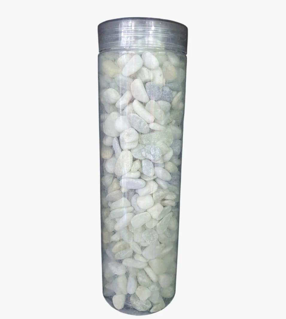 Luxury Garden Gem - Custom White Pebbles for Landscaping and Home Interior Exterior Decor