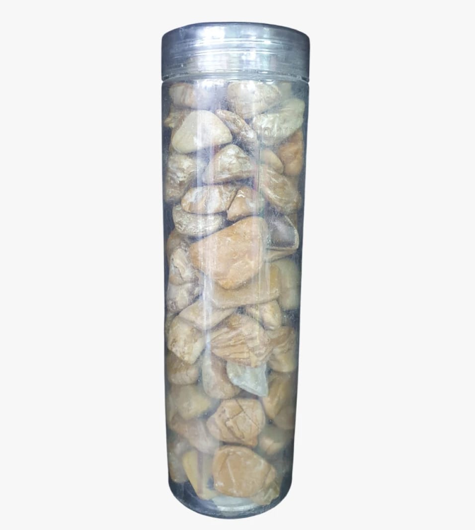 Transparent Decor Container with Natural Stones for Indoor and Outdoor Decoration Enthusiasts of Unique Design.
