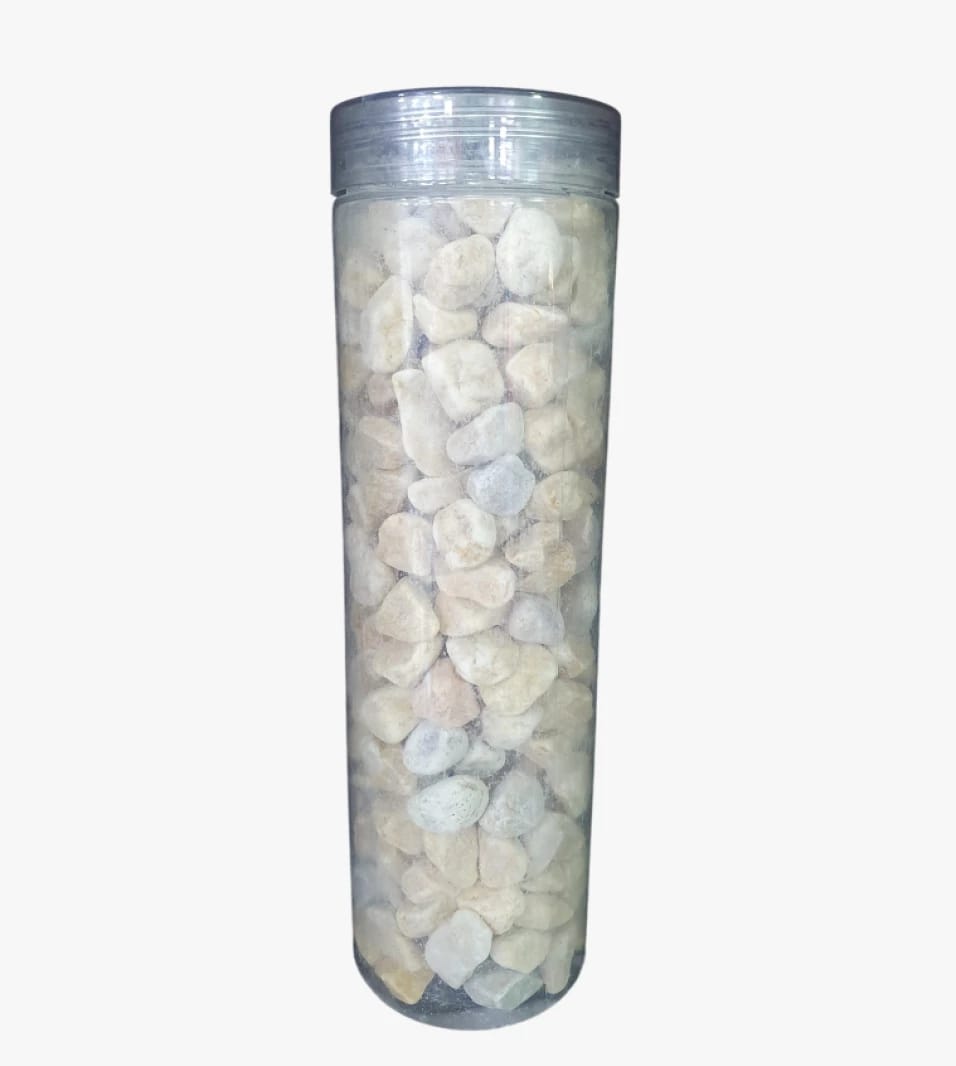 Brand Snack for Adults Plastic Jar with Wonderful Design Filled with Colorful Stones Party Ready