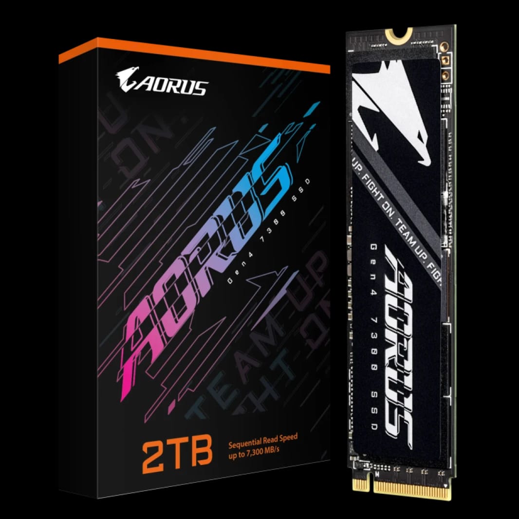 GIGABYTE AORUS Gen4 7300 2TB M.2 NVME PCIe 4.0 SSD with Heat Spreader - PS5 Ready