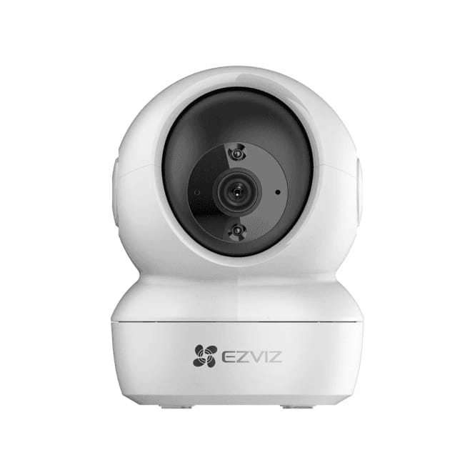 كاميرا المراقبة المنزلية الذكية EZVIZ H6c بدقة 2K+ من HIKVISION، قابلة للإمالة والتحريك بزاوية 360 درجة مع كشف الحركة والتتبع التلقائي والرؤية الليلية والصوت ثنائي الاتجاه
