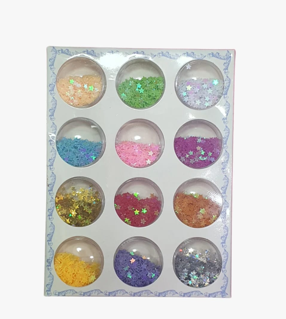 Xin Cai Yi Nail Glitter Wax Set - Colorful Design For Creative Ladies