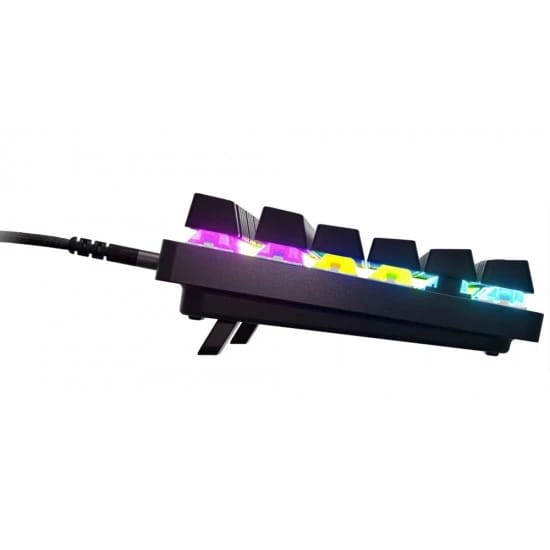 لوحة مفاتيح الألعاب STEELSERIES APEX 9 TKL - مفاتيح ضوئية خطية OptiPoint، 5 ملفات تعريف مخصصة، 100 مليون ضغطة، إضاءة RGB لكل مفتاح، تصميم Tenkeyless باللغة الإنجليزية (الولايات المتحدة) - أسود