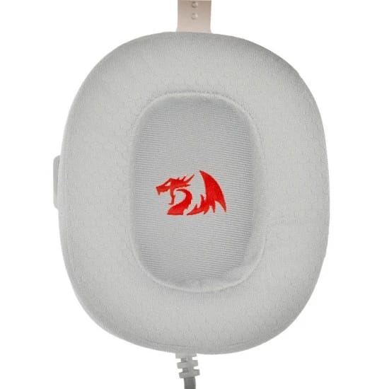 سماعة الألعاب REDRAGON ZEUS-X H510 بصوت محيطي 7.1 - مكبرات صوت 53 مم، ميكروفون بخاصية إلغاء الضوضاء، إضاءة RGB، متوافقة مع منصات متعددة - أبيض