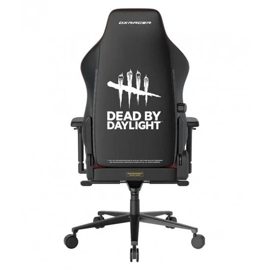 كرسي الألعاب DXRACER CRAFT DEAD BY DAYLIGHT XL مع رغوة CLOUDSENSE لتخفيف الضغط ومسند رأس مغناطيسي - أسود/أحمر