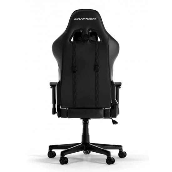 كرسي الألعاب DXRACER PRINCE SERIES P132 بمساند ذراعين 1D وسطح ناعم من جلد PVC - أسود