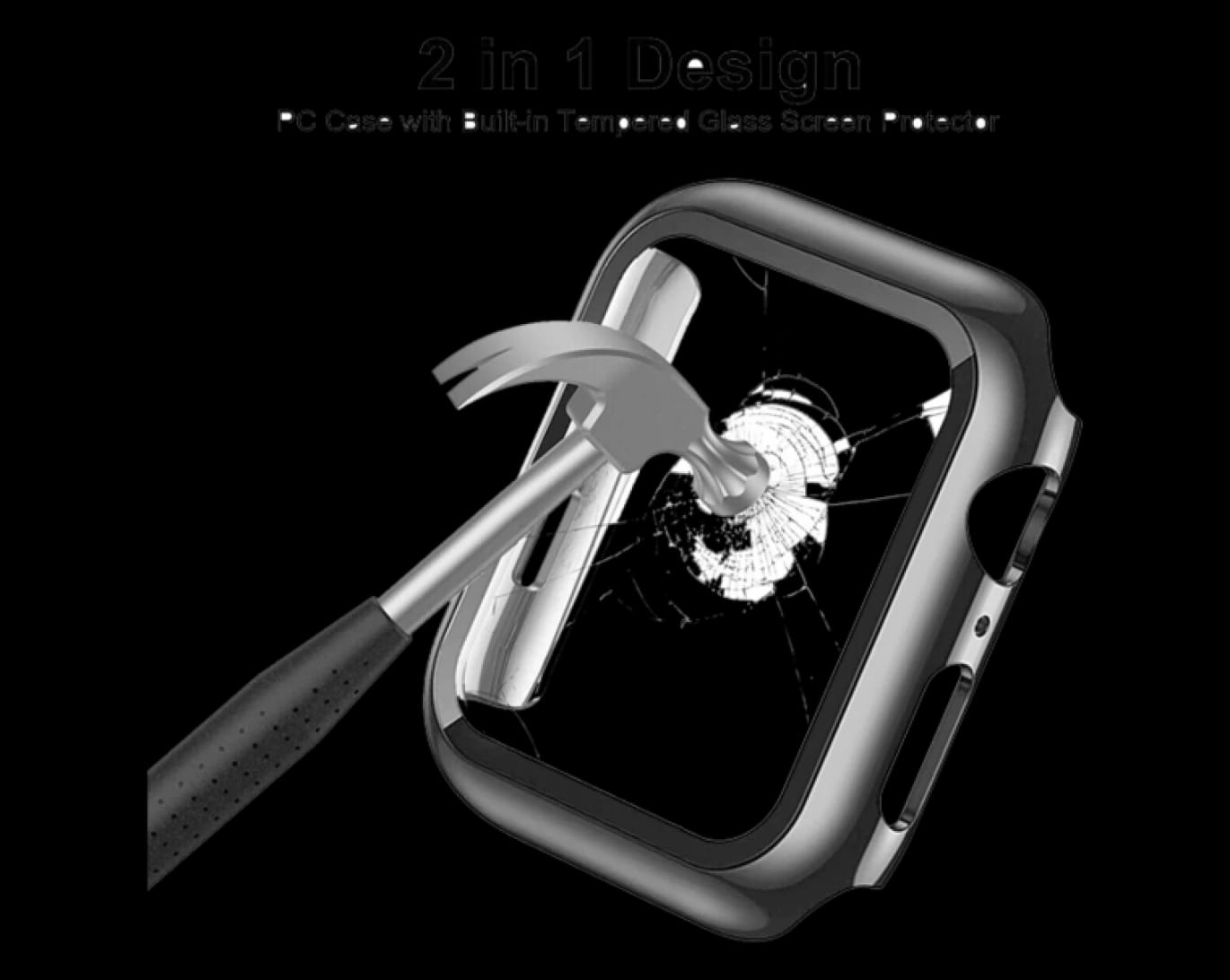 i-Case 2-in-1 Screen Protector and Case for Apple Watch 44mm