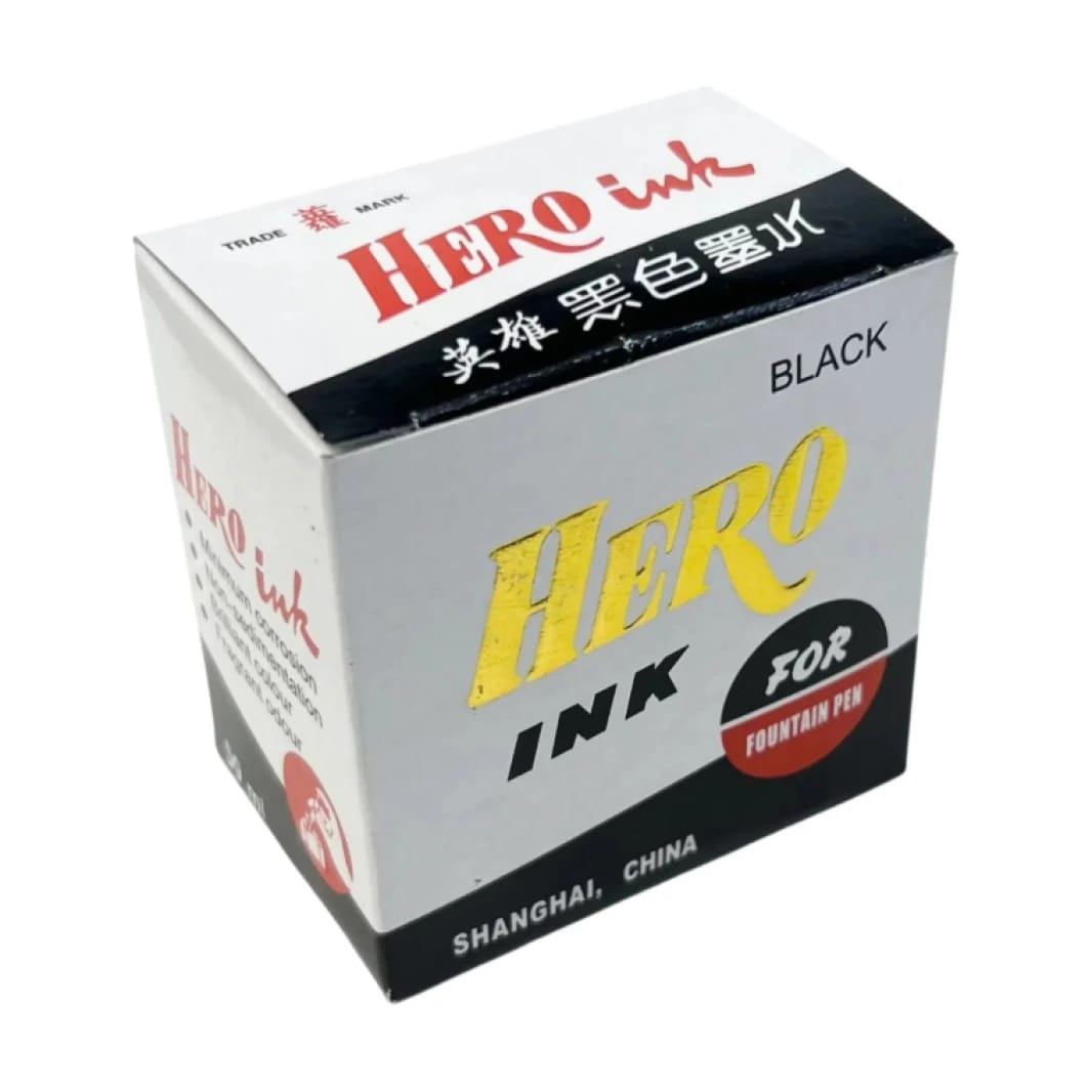 حبر كتابة أسود Hero للأقلام الحبر - 59 مل