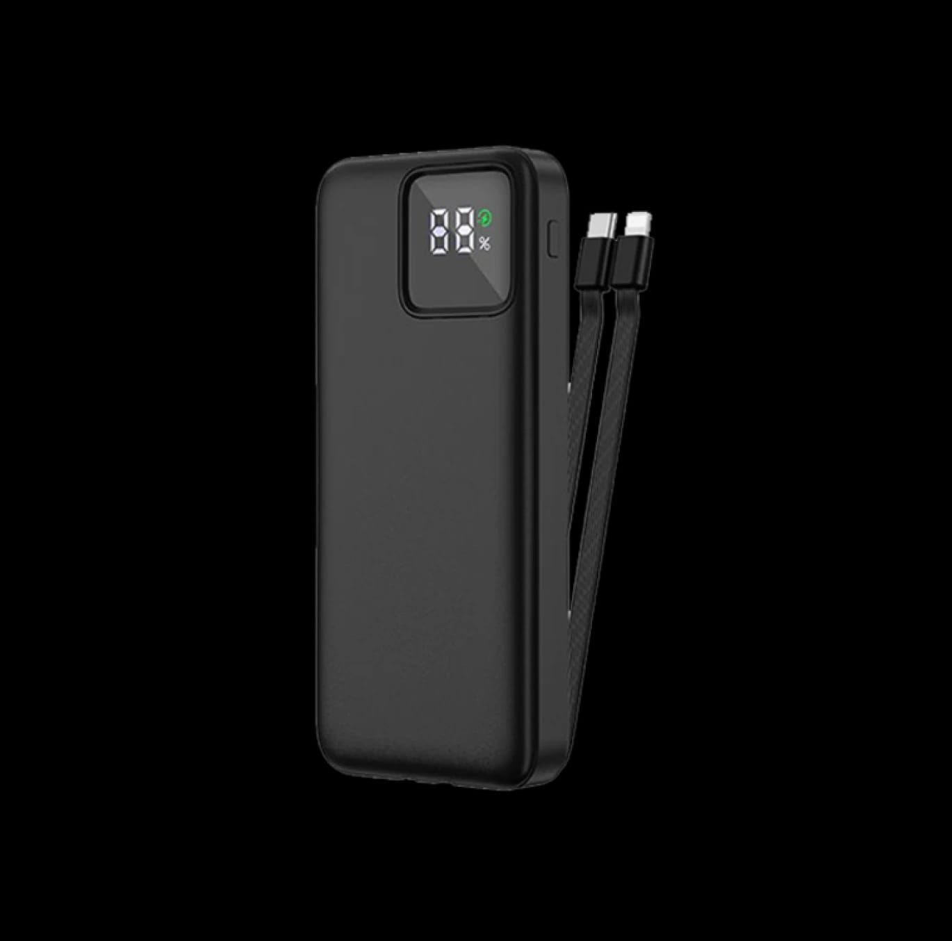 بنك طاقة WiWU JC-23 بسعة ١٠٠٠٠ مللي أمبير وقوة ٢٢.٥ واط مع كابل مدمج وشاشة LED