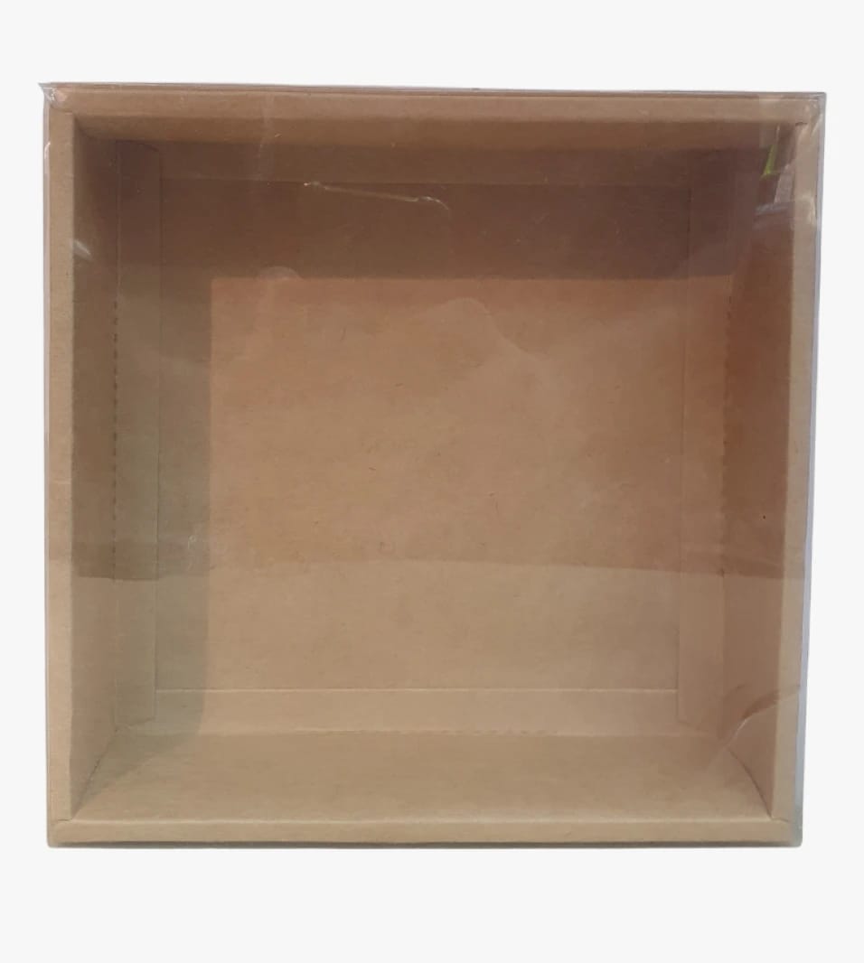 Cardboard Box with Clear Plastic Cover, Ideal Design for Gifts and Storage, Perfect for Modern Consumers and Newlyweds