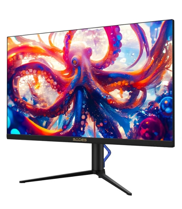 شاشة ألعاب سادس SA-HC01U32B BR-Octopus مقاس 32 بوصة فائقة الدقة 4K مع تصميم أخطبوط حيوي تتناسب مع جمهور الألعاب