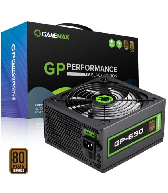مزود طاقة GAMEMAX GP-650 - أسود