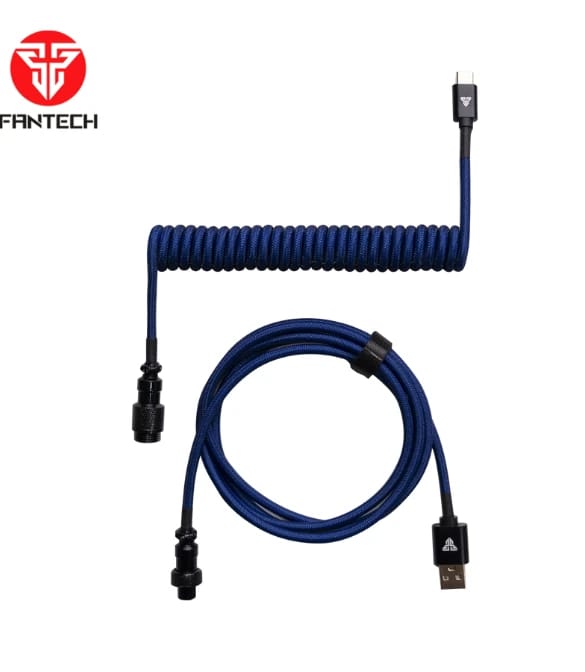 كابل Fantech ملفوف AC701 - أزرق