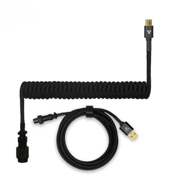 كابل فانتيك الملتف AC701 - أسود
