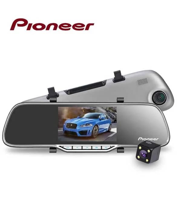Pioneer ND-DVR160 4.3-inch Dual Lens Dash Car Camera DVR Rearview Mirror Full HD 1080P Dash Cam