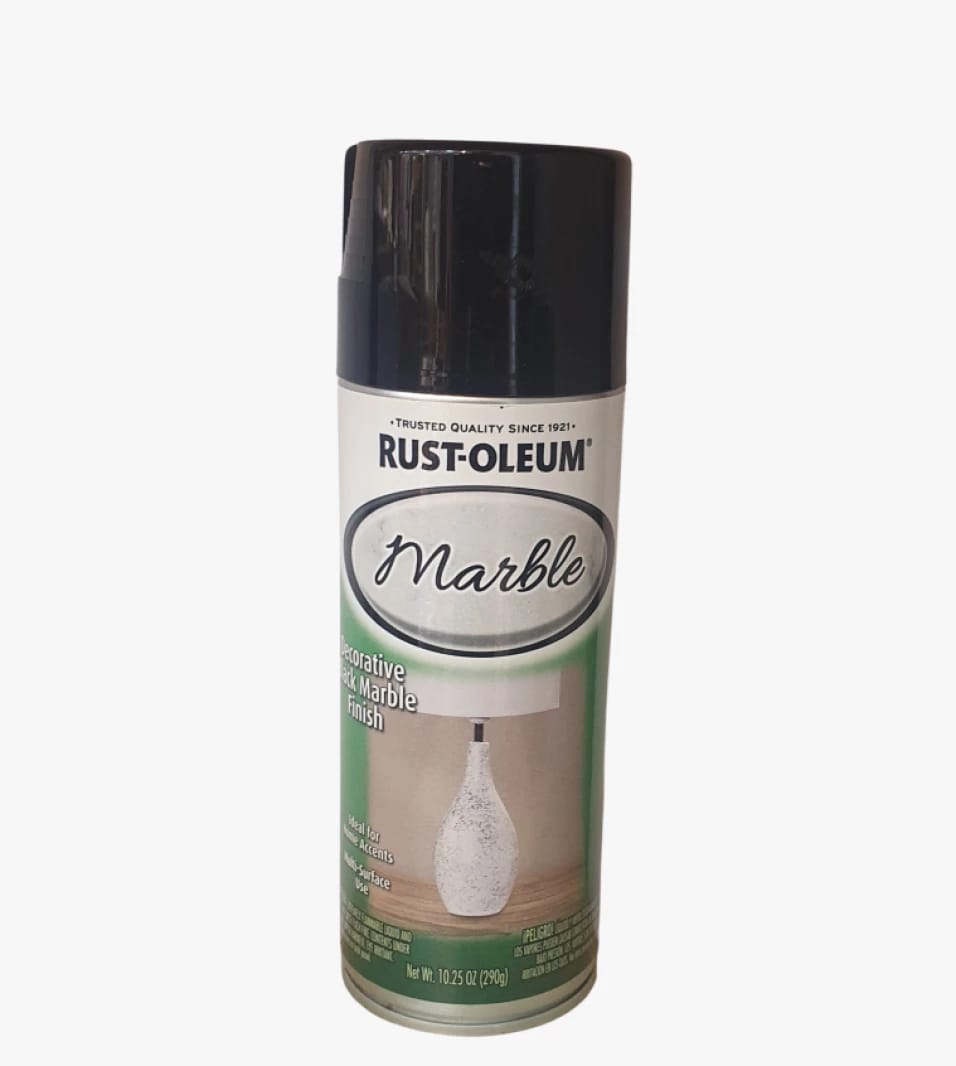 Rust-Oleum سبراي دهان مائي بمظهر الرخام للمشاريع الزخرفية المميزة ذات النمط الفاخر والمظهر الجذاب للمنازل