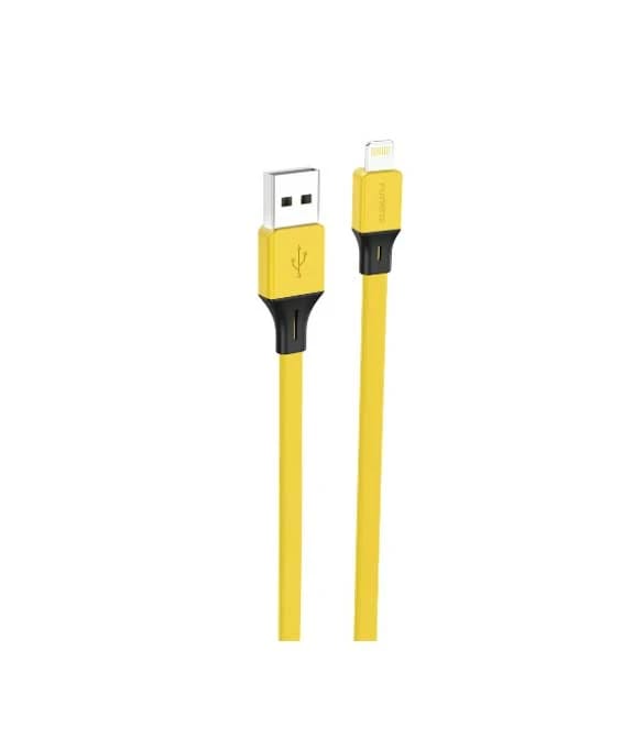 كابل FONENG X96 لايتنينج مسطح بطول 1 متر (3A / 2.4A / 2.1A)