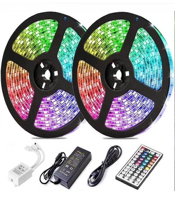 شريط إضاءة ليد RGB بطول 10 متر (ريموت كنترول + تطبيق)
